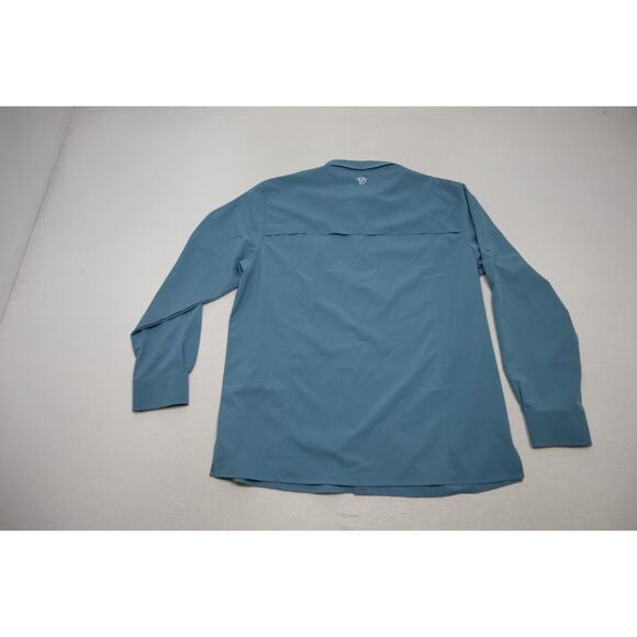 Gillz Vented Fishing Shirt Stretch Blue Long Sleeve Camping Hiking Mens Sz XL - Picture 8 of 10